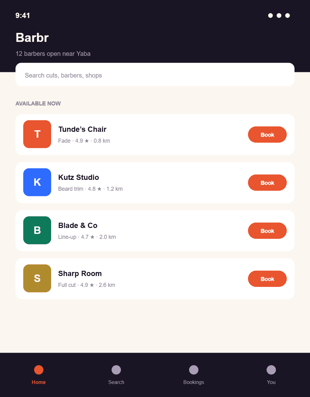 Mobile applications — Mobile app screen